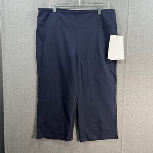 Women with Control Regular Tummy Control Full Les Crop Pants Navy, X-Large
